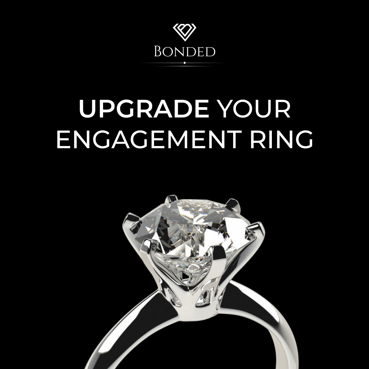Bonded Diamond majority black ad square variation 2